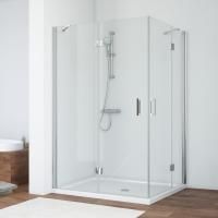 Душевой уголок Vegas Glass AFA-F 120*100 08 01 L профиль глянцевый хром, стекло прозрачное