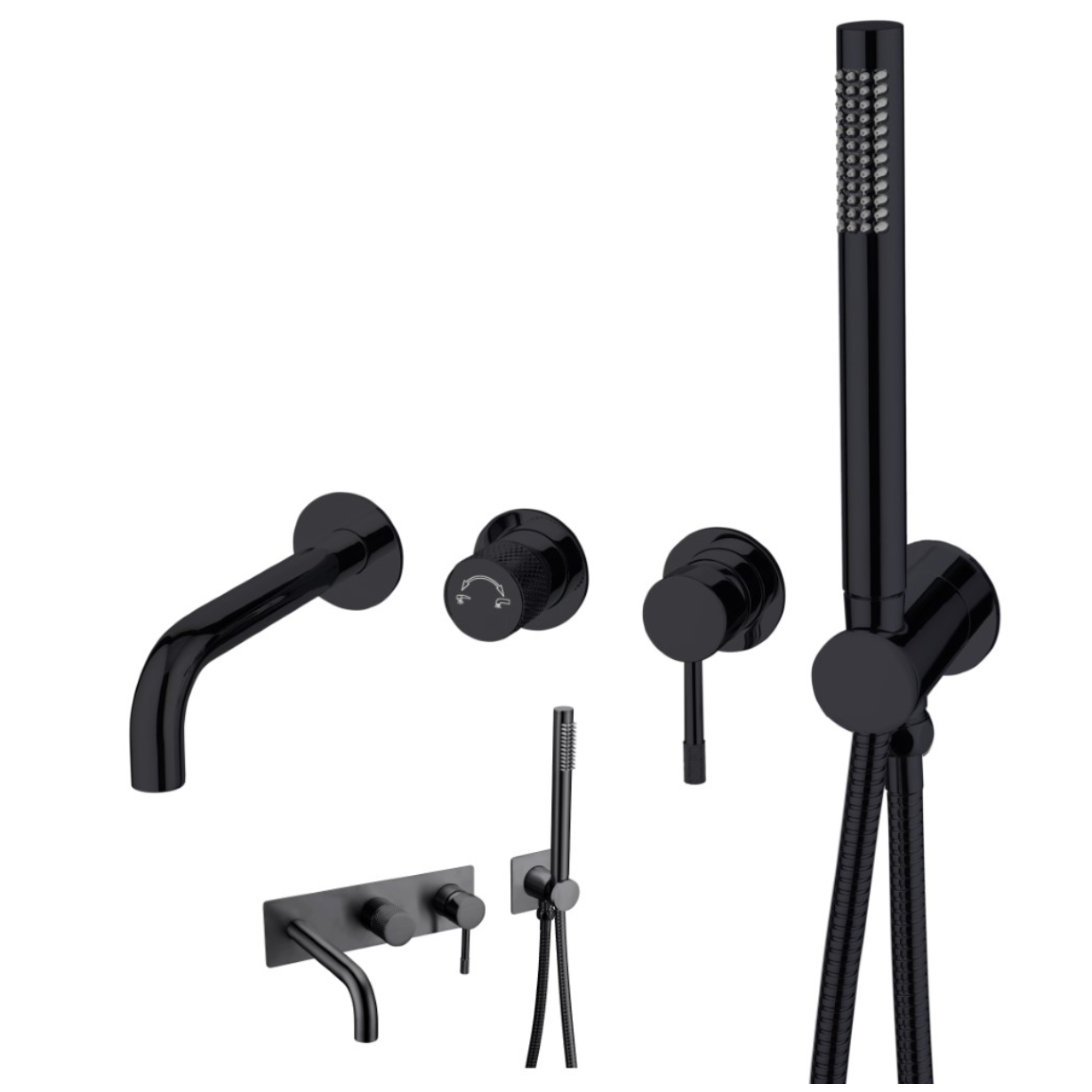 Смеситель для ванны Boheme Uno 464-3-SGM