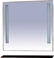 Зеркало Misty Лика 90 черная полка, с подсветкой