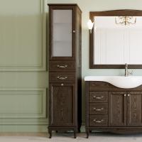 Пенал ValenHouse Эллина 40 L с бельевой корзиной, кальяри, фурнитура хром