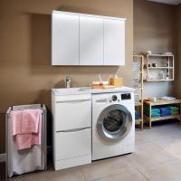 Мебель для ванной Runo Орион 45 R под стиральную машину, раковина лайт