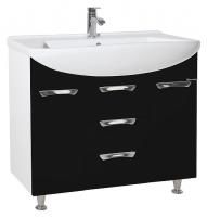 Тумба под раковину Bellezza Альфа 90 черная