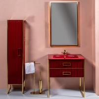 Мебель для ванной Armadi Art Monaco 80 бордо, золото