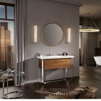 Мебель для ванной Villeroy & Boch Antheus american walnut, с подставкой из глянцевой стали