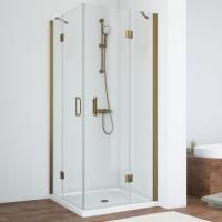Душевой уголок Vegas Glass AFA 80 05 01 профиль бронза, стекло прозрачное