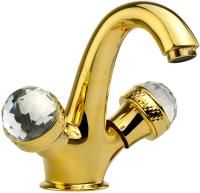 Смеситель для раковины Migliore Axo Swarovski 18510 золото