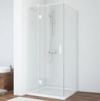 Душевой уголок Vegas Glass AFP-Fis 80*70 01 01 L профиль белый, стекло прозрачное
