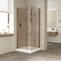 Душевой уголок Vegas Glass 2GPS LUX 80 05 05 профиль бронза, стекло бронза