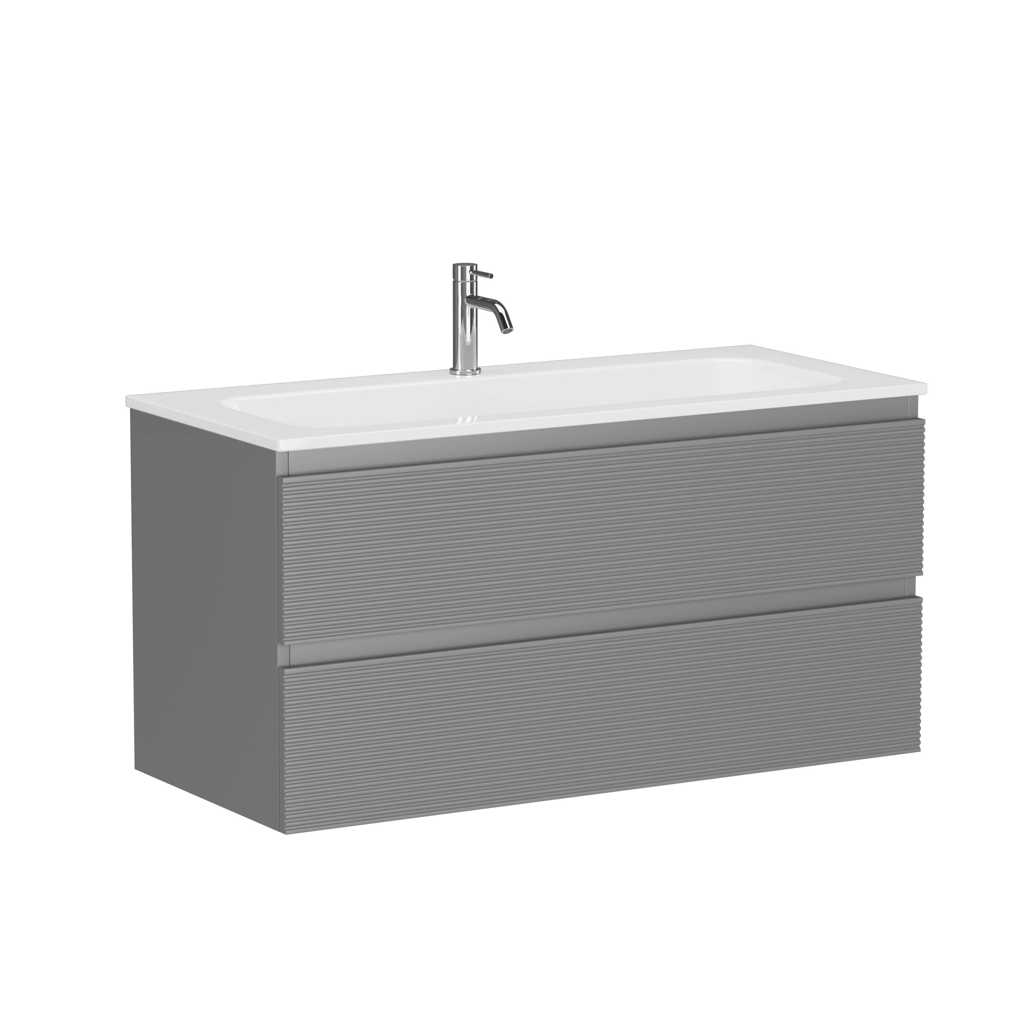 Тумба с раковиной Sancos Folk 100 Ergraut soft