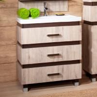 Тумба под раковину Бриклаер Техас 60 дуб кантри, венге