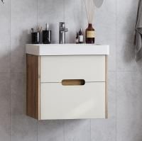 Тумба с раковиной Aquaton Оливия 55, бежевый/дуб велл