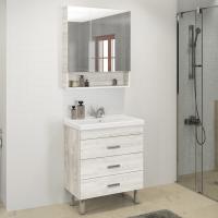 Мебель для ванной Comforty Никосия 60Н дуб белый