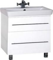 Тумба под раковину Misty Елена 80 белая, с 2-мя ящиками