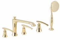 Смеситель на борт ванны AltroBagno Beatrice 020103 Or