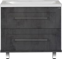 Тумба под раковину Misty Марта 100 темный бетон