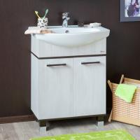 Тумба с раковиной Sanflor Толедо 75, венге, северное дерево светлое