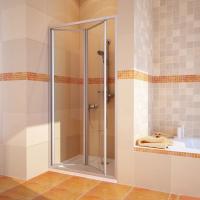 Душевая дверь в нишу GuteWetter Practic Door GK-404 левая (98-102)x190 стекло бесцветное, профиль мат. хром