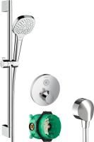 Душевой комплект Hansgrohe Термостат ShowerSelect S 15744000 + 01800180 + 27454000 + 26580400