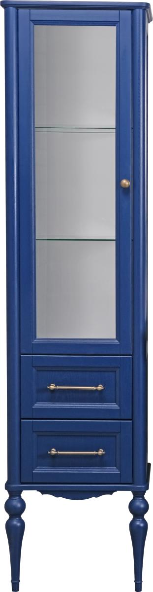 Пенал ValenHouse Эстетика 60 L синий, фурнитура бронза