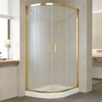 Душевой уголок Vegas Glass ZS-F 90*80 09 10 профиль золото, стекло сатин