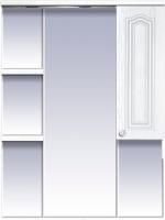 Зеркало-шкаф Misty Валерия 75 белый фактурный R