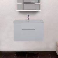 Тумба с раковиной Aquanet Порто 80 белая