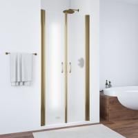 Душевая дверь в нишу Vegas Glass E2P 70 05 10 профиль бронза, стекло сатин