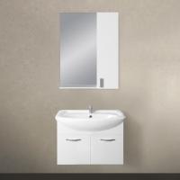 Мебель для ванной 1MarKa Вита 65П с 2 дверцами, белый глянец