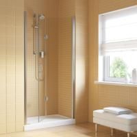 Душевая дверь в нишу Vegas Glass GPS LUX 85 08 crystalvision R профиль глянцевый хром, стекло crystalvision