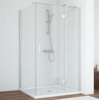 Душевой уголок Vegas Glass AFP-Fis 110*80 07 01 R профиль матовый хром, стекло прозрачное