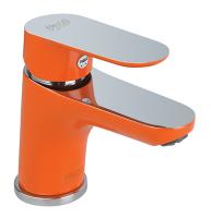 Смеситель для раковины Fiore Kevon Chic 81OX8120, хром/оранжевый