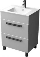 Тумба под раковину Triton Ника 80 напольная, 2 ящика, белая