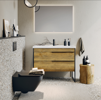 Мебель для ванной Aqwella Fargo 100 дуб балтийский