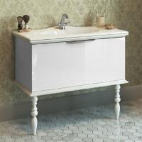 Тумба с раковиной Edelform Decora 100 белый глянец