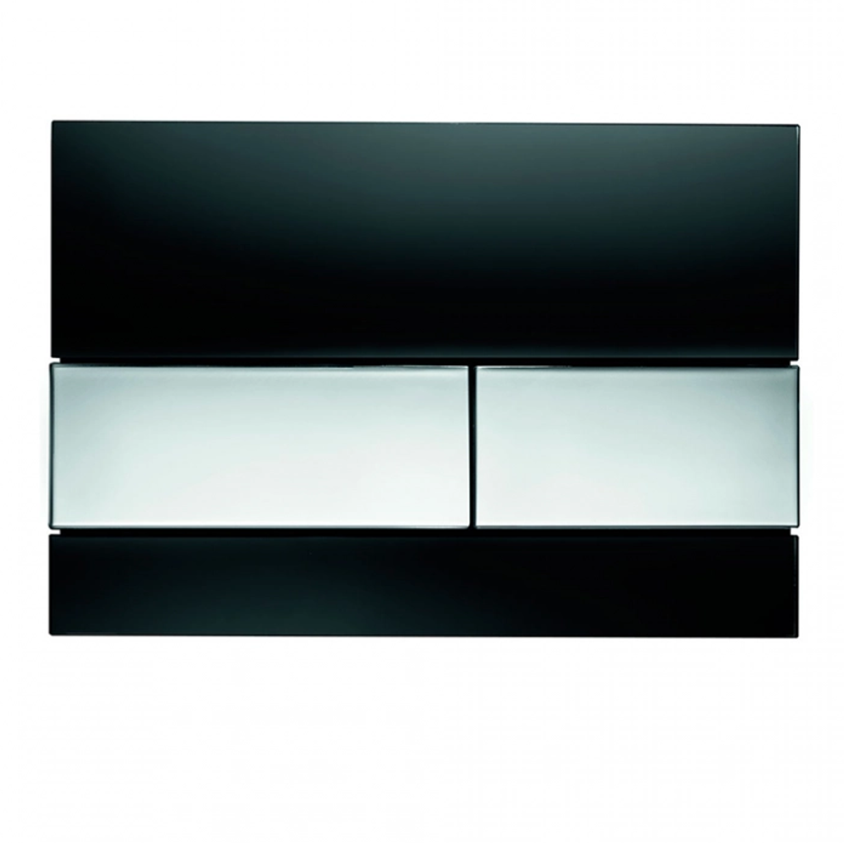 Кнопка смыва TECE Square 9240807 черное стекло, кнопка хром