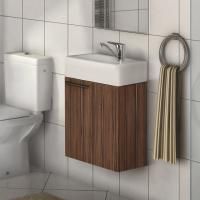 Тумба с раковиной Aquaton Эклипс темный эбони