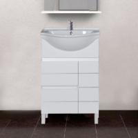 Тумба с раковиной Aquanet Доминика 55 белая