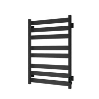 Полотенцесушитель электрический Veconi Piatto 50/80, черный матовый