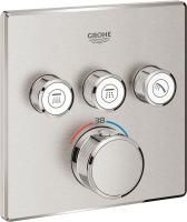Смеситель для душа Grohe Grohtherm SmartControl 29126DC0 термостат, суперсталь