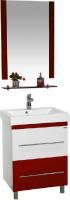 Мебель для ванной Misty Моника 60 бело-красная эмаль
