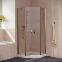 Душевой уголок Vegas Glass EFA-Pen LUX 100 05 05 профиль бронза, стекло бронза