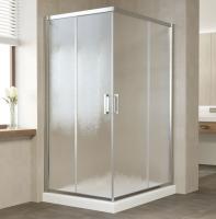 Душевой уголок Vegas Glass ZA-F 110*90 08 02 профиль глянцевый хром, стекло шиншилла