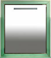 Зеркало Misty Vena 75 салатовое, патина