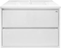 Тумба с раковиной Misty Барселона 75 белая эмаль