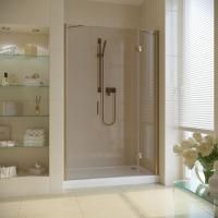 Душевая дверь в нишу Vegas Glass AFP-F LUX 130 05 05 R профиль бронза, стекло бронза