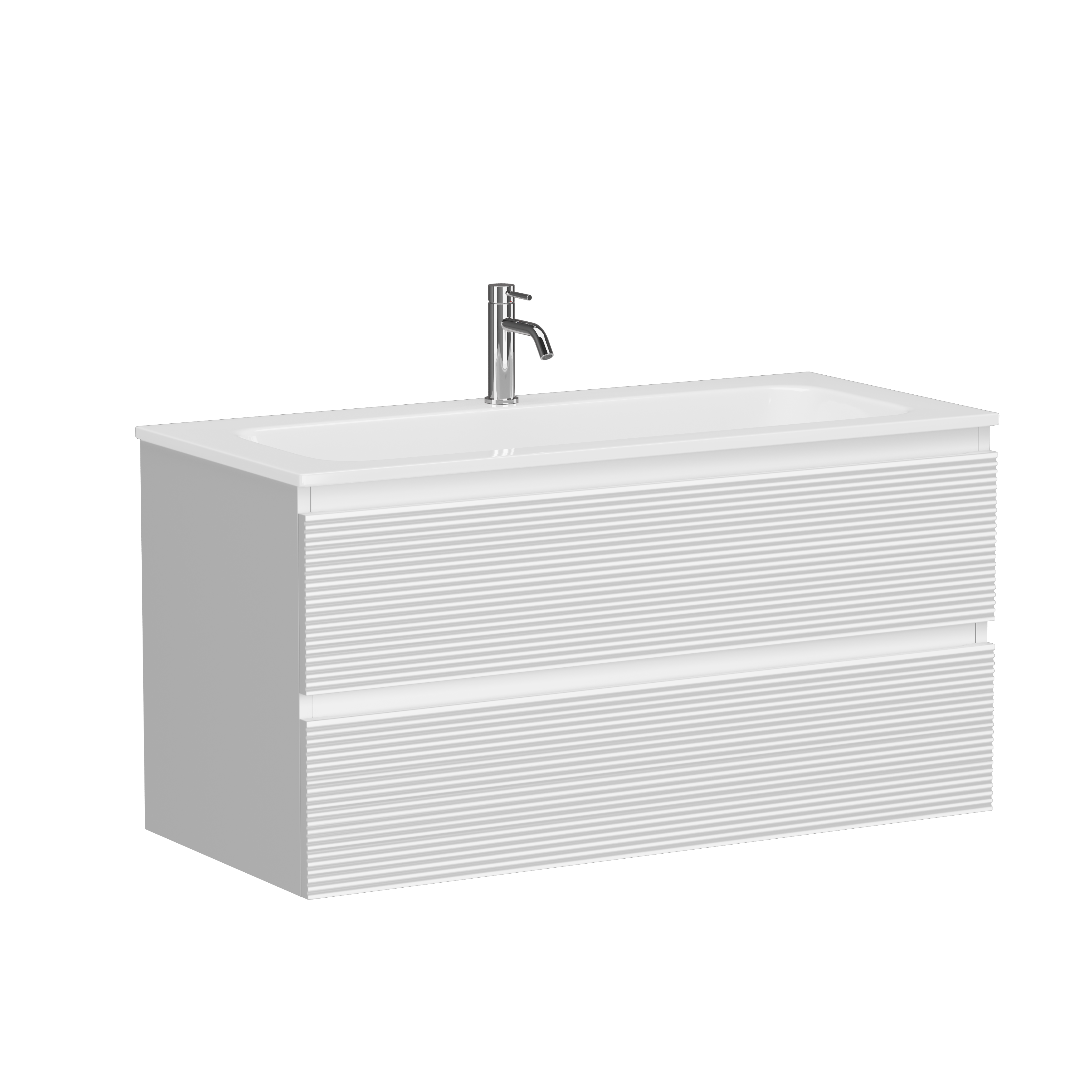 Тумба с раковиной Sancos Folk 100 Bianco