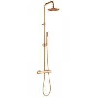 Душевая стойка Webert Elio EL980507010METAL с термостатом, золото