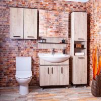 Мебель для ванной Бриклаер Карибы 75 дуб кантри, венге