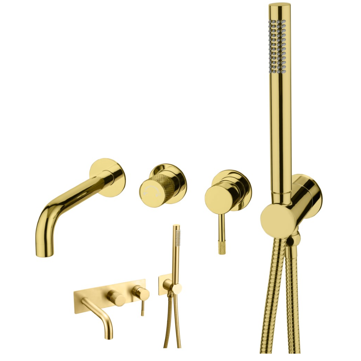 Смеситель для ванны Boheme Uno 464-3-G