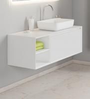 Тумба с раковиной Sanvit Стайл 120 R белый глянец